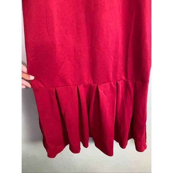 Metamorphosis Girl Red Bodycon Puff Sleeves Fish Tail MIDI Dress 5XL NWOT - Picture 4 of 7